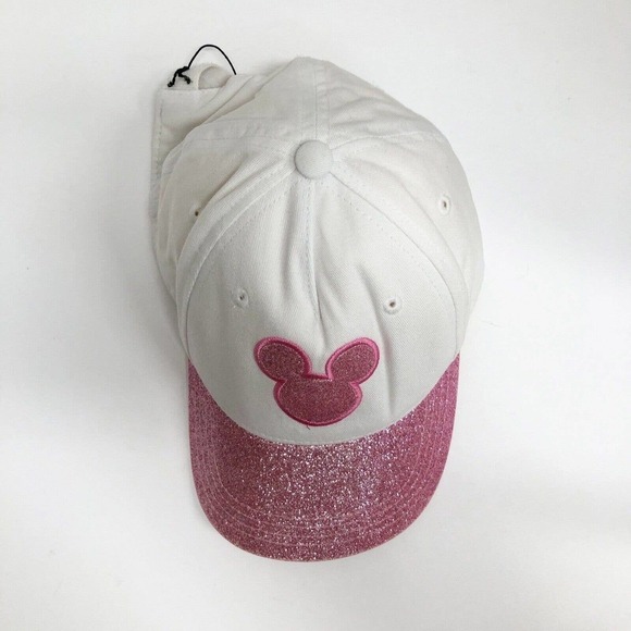 Disney Youth Pink Shimmer Mickey Minnie Mouse Baseball Cap - Picture 2 of 12